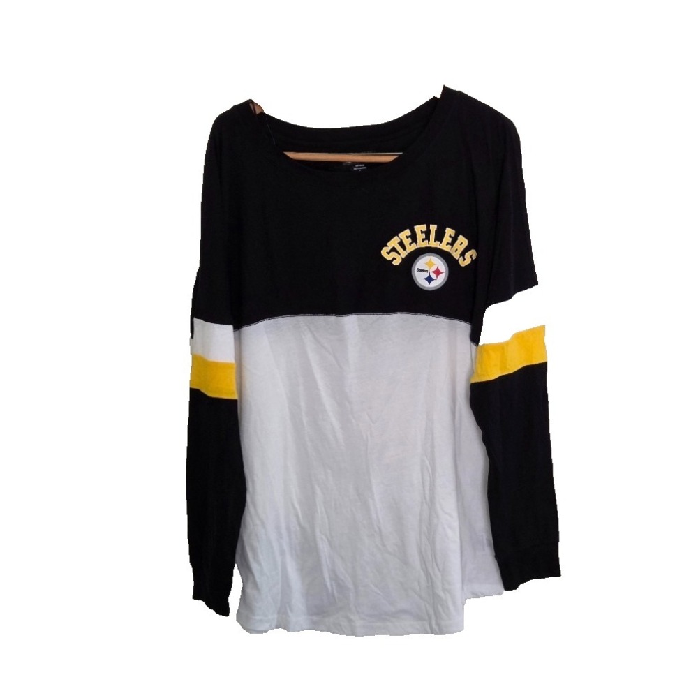 Pittsburgh Steelers NFL‎ Team Apparel T-Shirt Men's XL  Long Sleeve Crew Neck